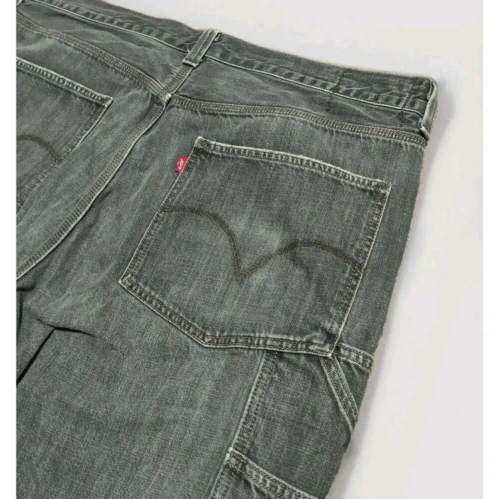 Vintage Levis Jeans Mens 40 x 31 Black Y2k Loose Baggy‎ Carpenter Denim Skater